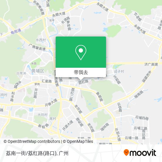 荔南一街/荔红路(路口)地图