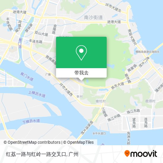 红荔一路与红岭一路交叉口地图