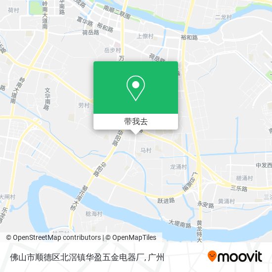 佛山市顺德区北滘镇华盈五金电器厂地图