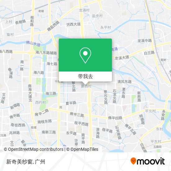 新奇美纱窗地图
