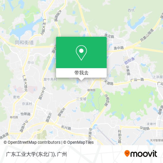广东工业大学(东北门)地图