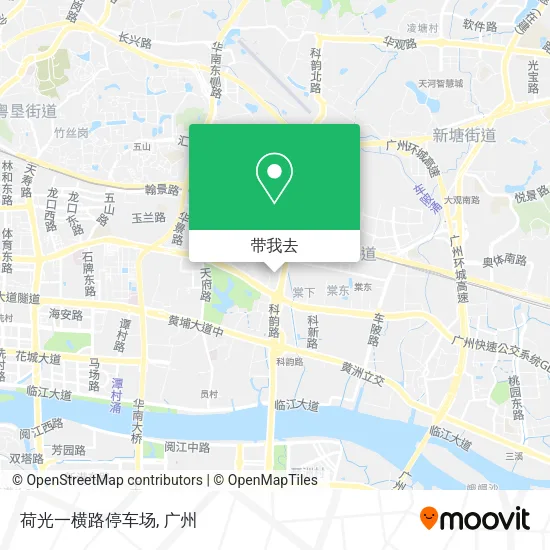 荷光一横路停车场地图