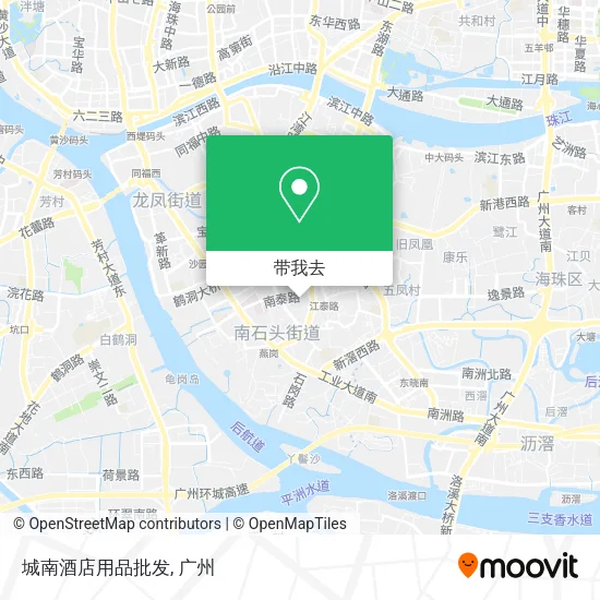 城南酒店用品批发地图
