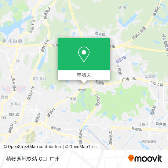 植物园地铁站-C口地图