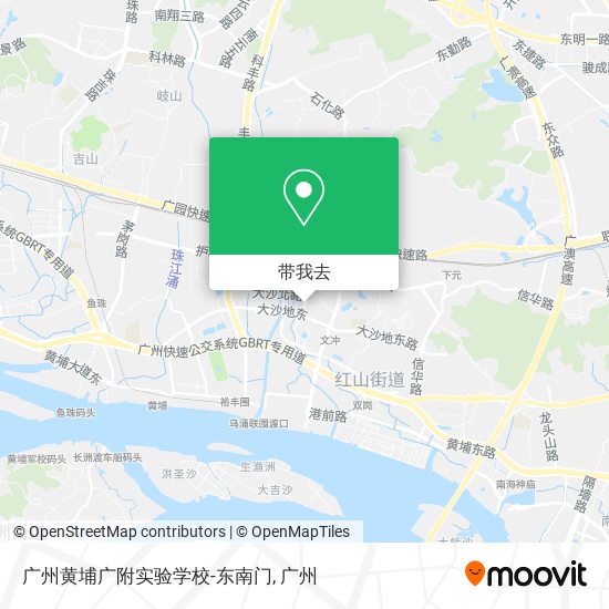 广州黄埔广附实验学校-东南门地图