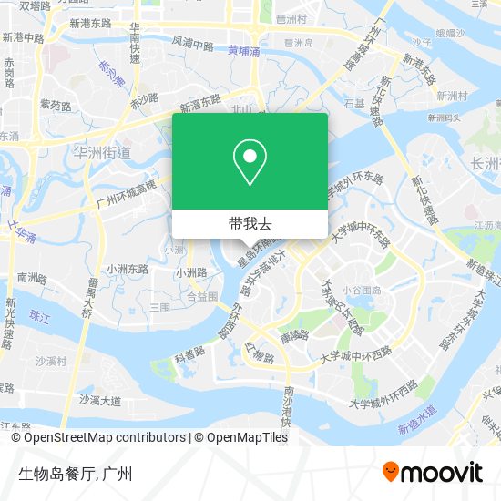 生物岛餐厅地图