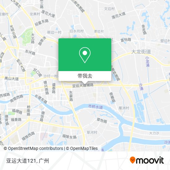 亚运大道121地图