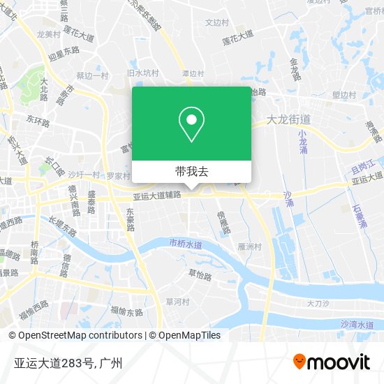 亚运大道283号地图