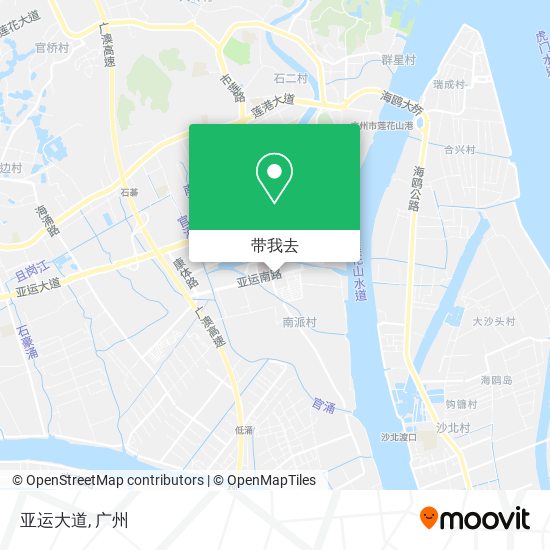 亚运大道地图