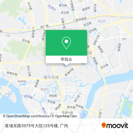 黄埔东路3375号大院125号楼地图