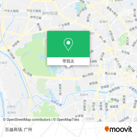 百越商场地图