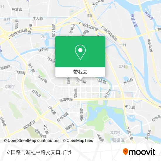 立田路与新桂中路交叉口地图