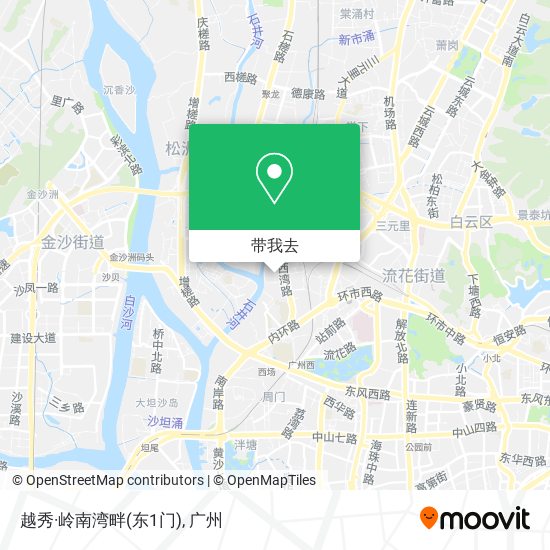 越秀·岭南湾畔(东1门)地图
