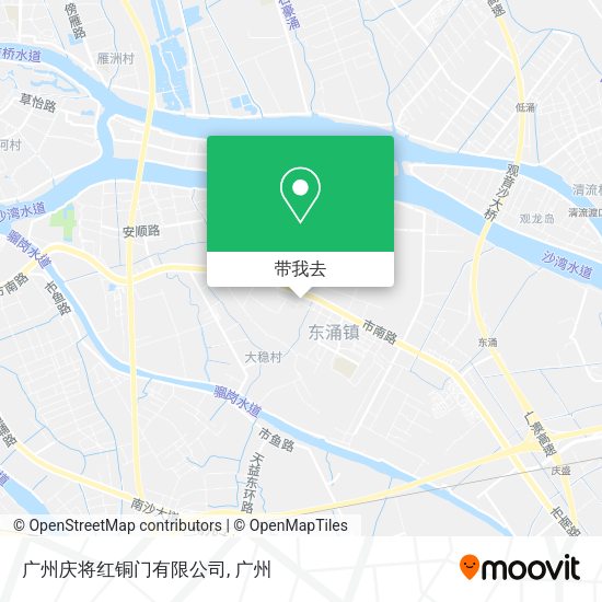 广州庆将红铜门有限公司地图