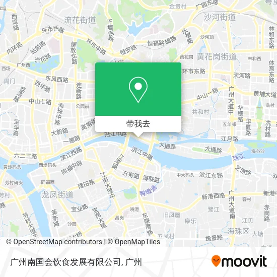 广州南国会饮食发展有限公司地图