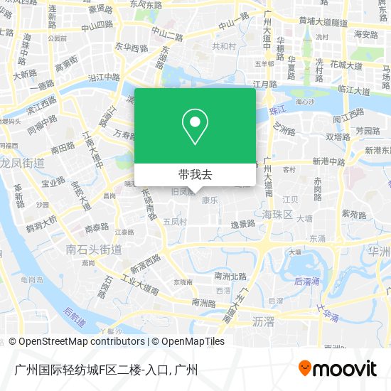 广州国际轻纺城F区二楼-入口地图
