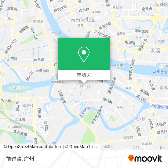 前进路地图