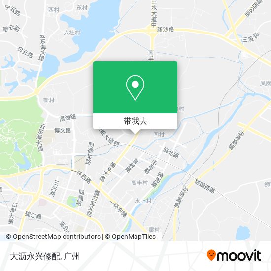 大沥永兴修配地图