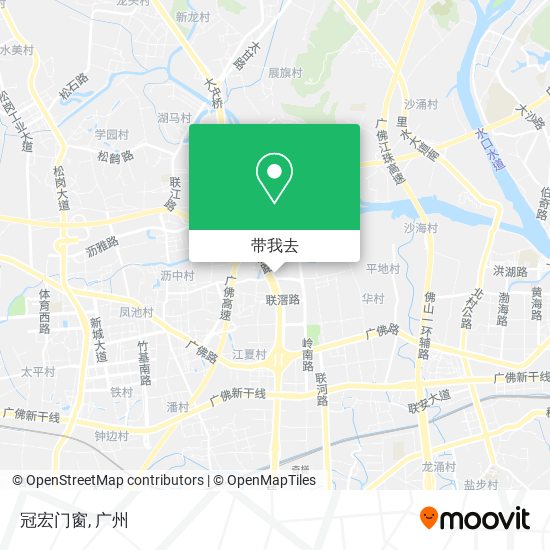 冠宏门窗地图