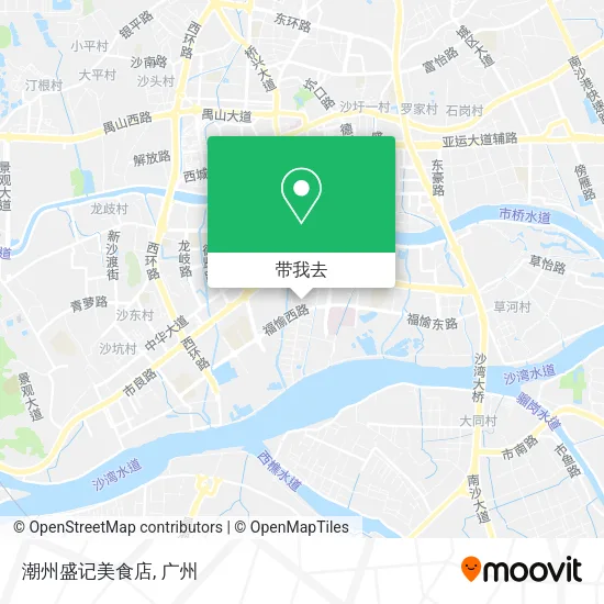 潮州盛记美食店地图