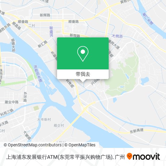 上海浦东发展银行ATM(东莞常平振兴购物广场)地图
