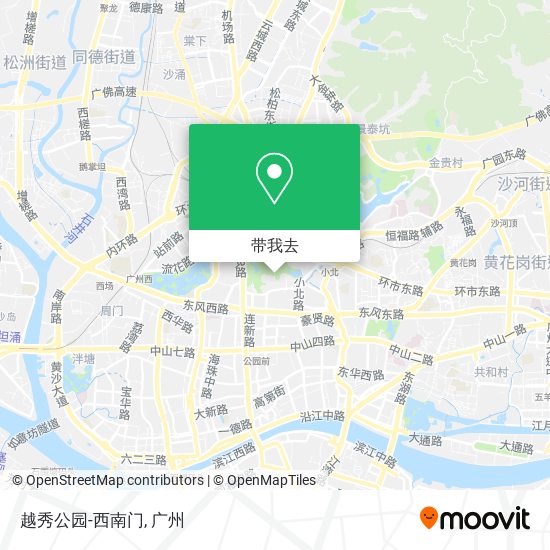 越秀公园-西南门地图