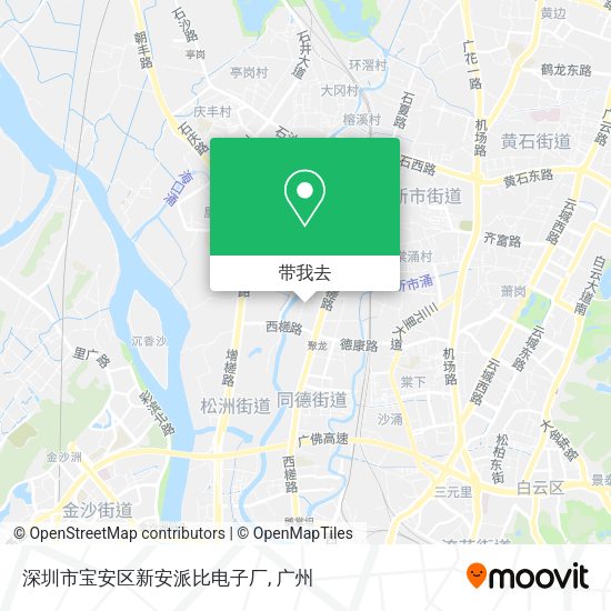 深圳市宝安区新安派比电子厂地图