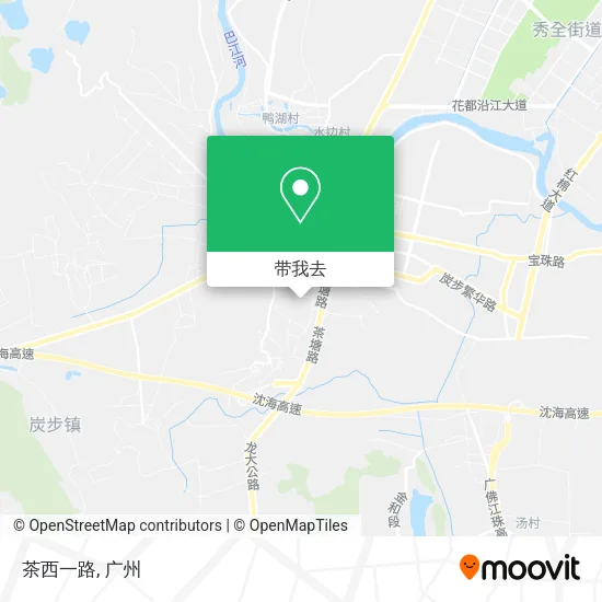 茶西一路地图