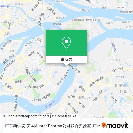 广东药学院-美国Austar Pharma公司联合实验室地图