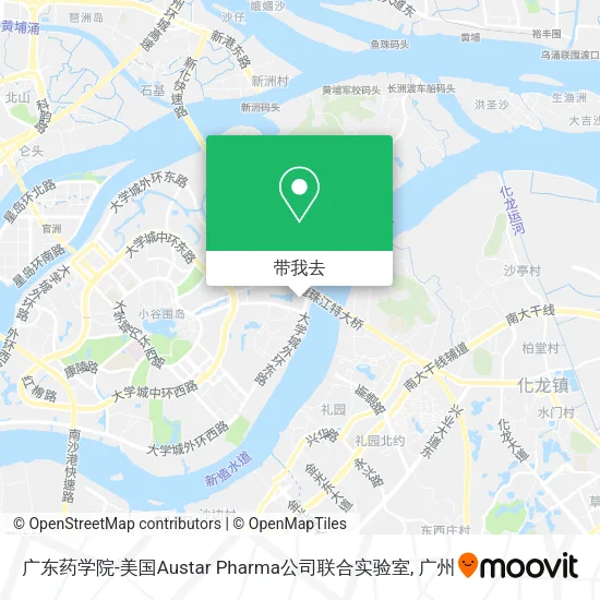 广东药学院-美国Austar Pharma公司联合实验室地图