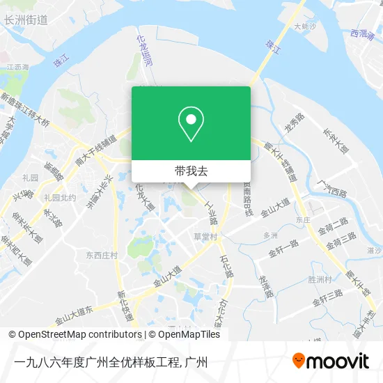一九八六年度广州全优样板工程地图