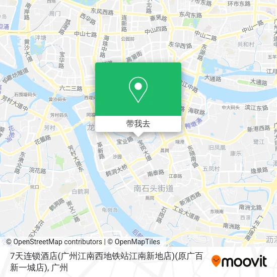 7天连锁酒店(广州江南西地铁站江南新地店)(原广百新一城店)地图