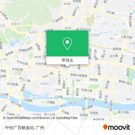 中怡广百献血站地图