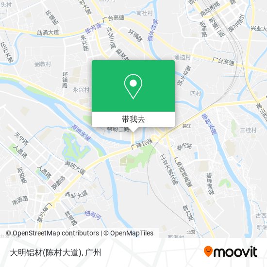 大明铝材(陈村大道)地图