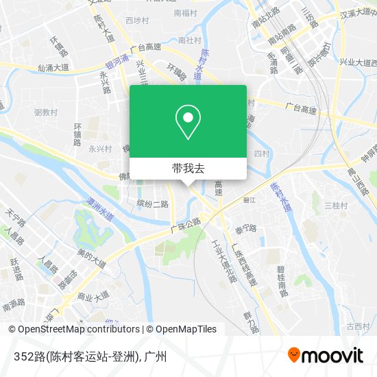 352路(陈村客运站-登洲)地图