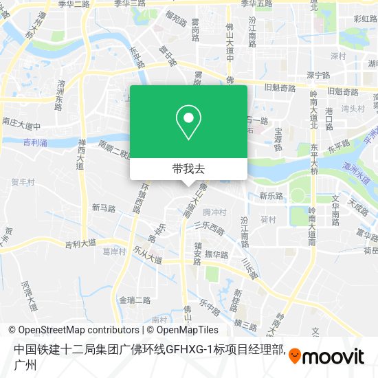 中国铁建十二局集团广佛环线GFHXG-1标项目经理部地图