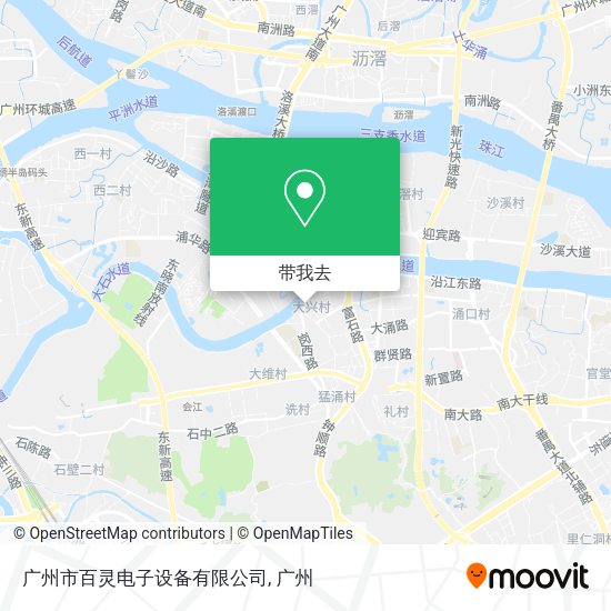 广州市百灵电子设备有限公司地图
