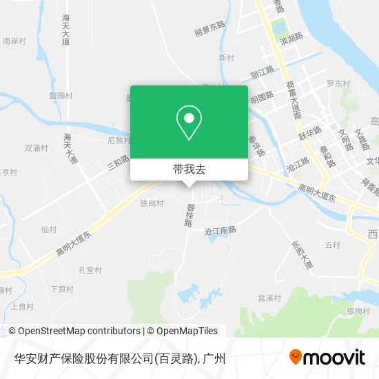 华安财产保险股份有限公司(百灵路)地图