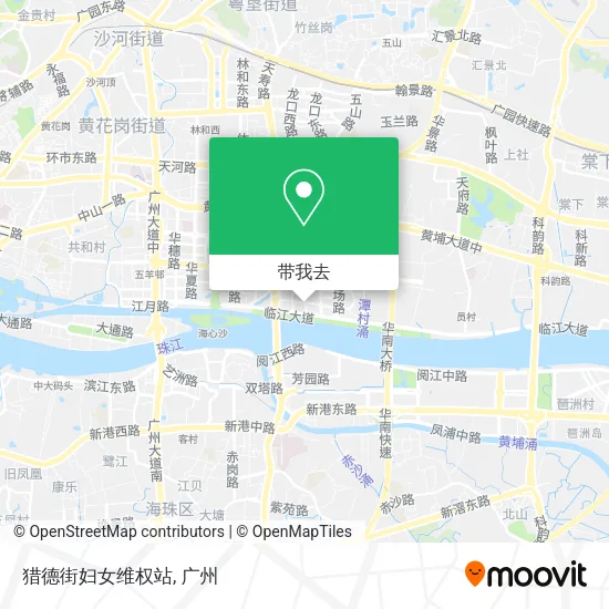 猎德街妇女维权站地图