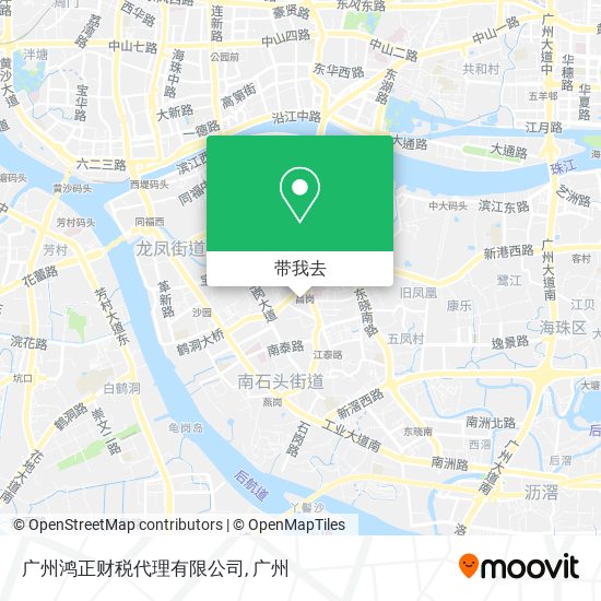 广州鸿正财税代理有限公司地图