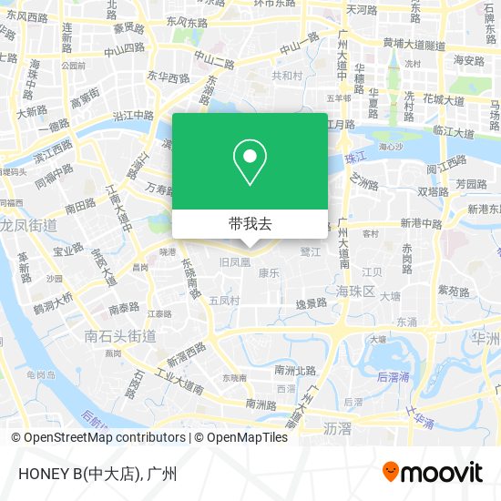 HONEY B(中大店)地图