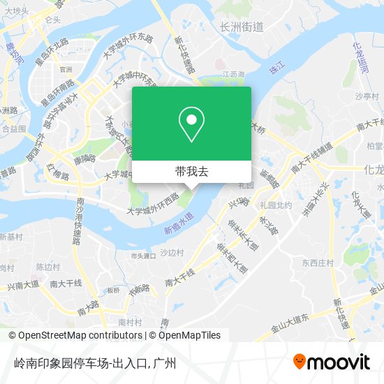 岭南印象园停车场-出入口地图