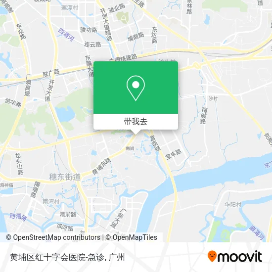 黄埔区红十字会医院-急诊地图