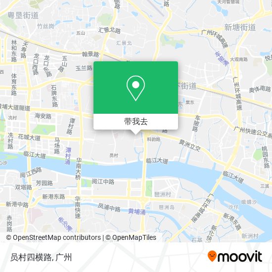 员村四横路地图
