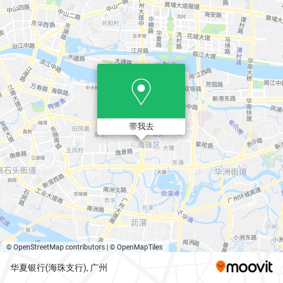 华夏银行(海珠支行)地图