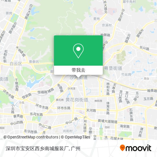 深圳市宝安区西乡南城服装厂地图