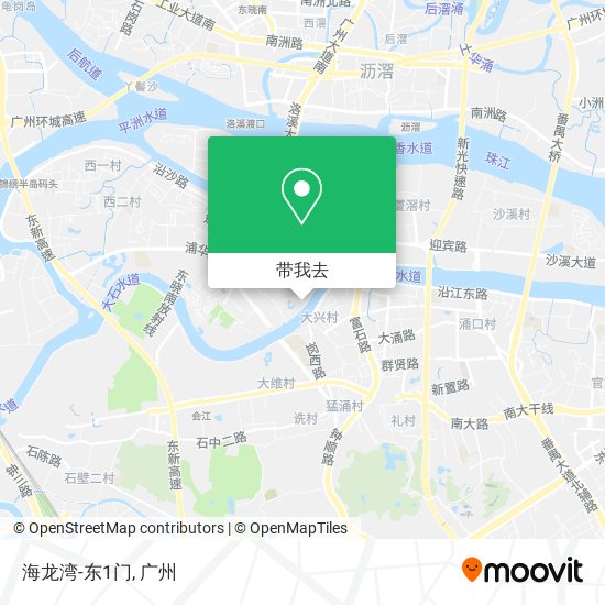海龙湾-东1门地图