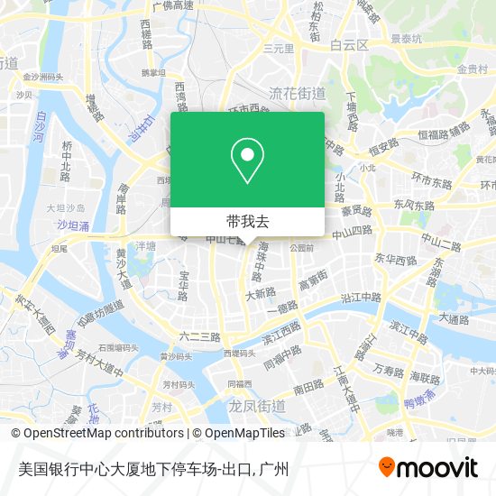 美国银行中心大厦地下停车场-出口地图