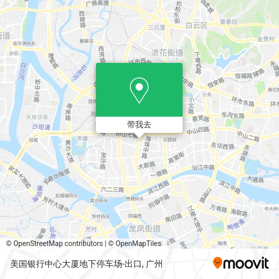 美国银行中心大厦地下停车场-出口地图