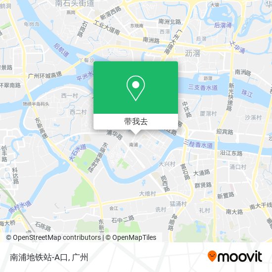 南浦地铁站-A口地图
